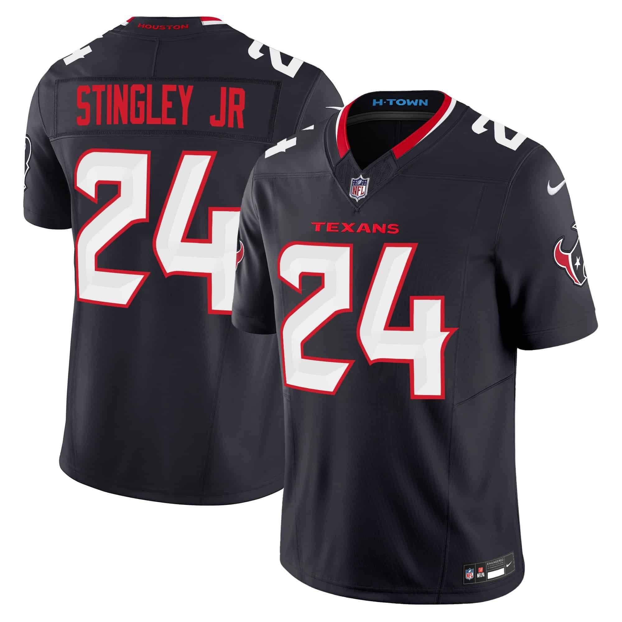 Men Houston Texans #24 Stingley jr Black 2024 Nike Vapor Limited NFL Jersey style 1->indianapolis colts->NFL Jersey